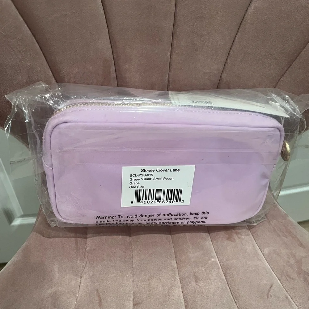 NWT Stoney Clover Lane Glam Small Pouch Grape